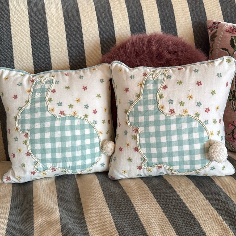 Pier 1 Easter Bunny pillow-“Bunny Tails”